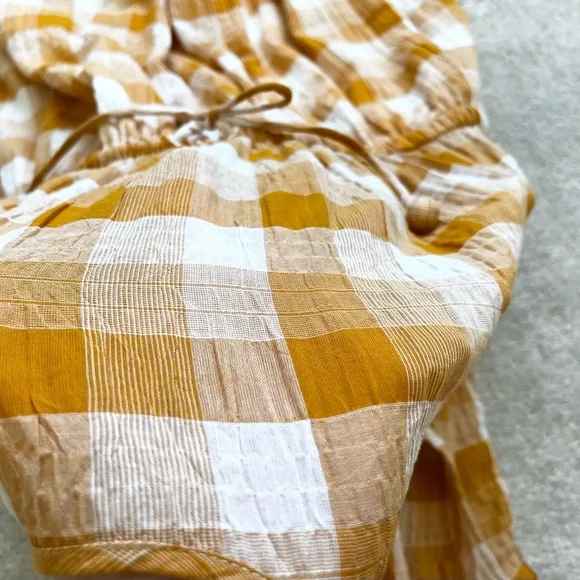 LILLA P SEMI SHEER PLAID DRESS SIZE LARGE PREPPY EFFORTLESS CASUAL Picnic Pin Up - Picture 3 of 14